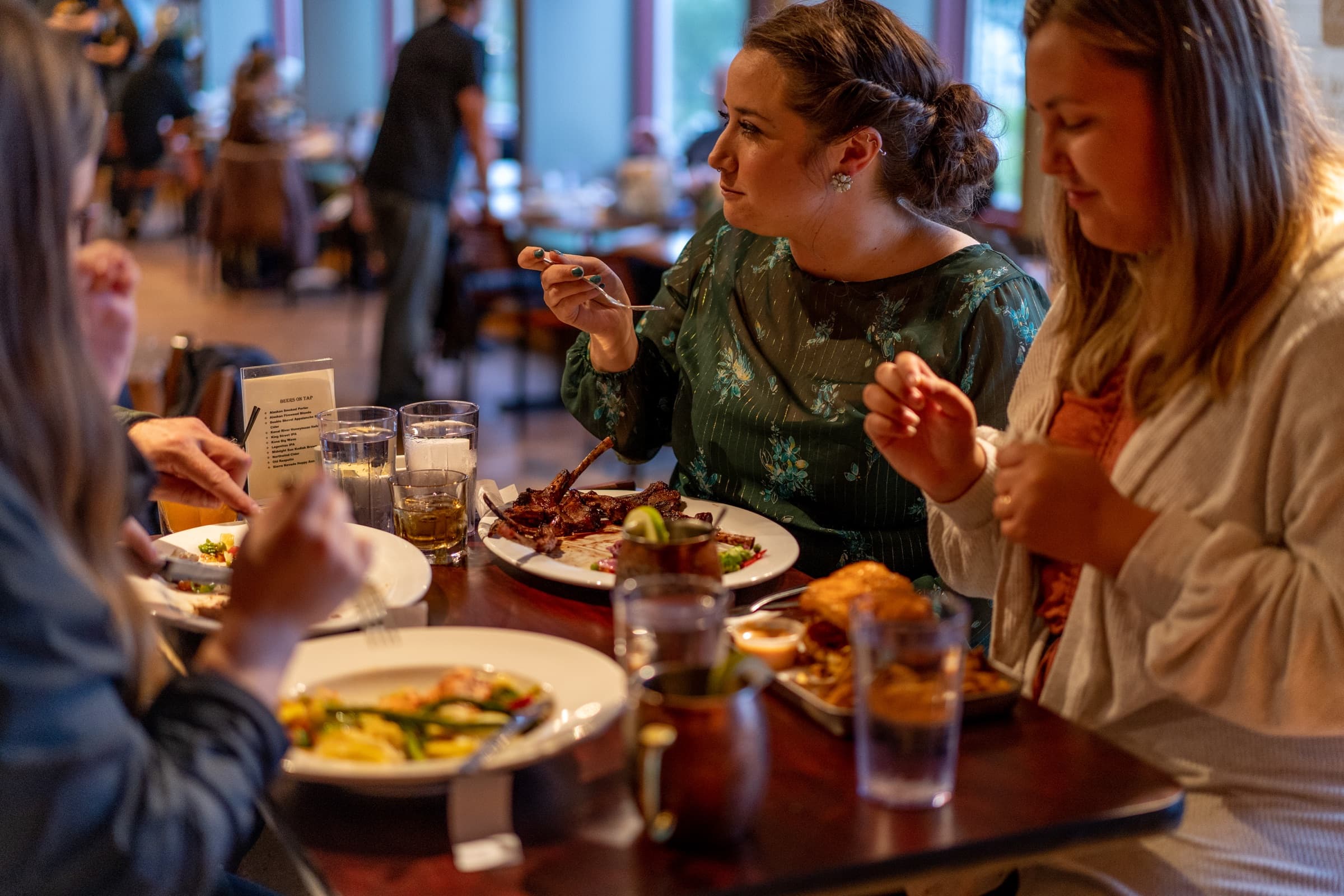 Guests gathered inside Bayview Pub.